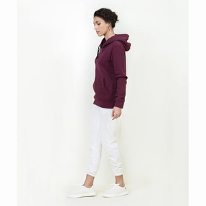 Vente en gros 2025 – Nouveaux sweats à capuche décontractés pour femmes, 100 % coton, respirants, écologiques, de haute qualité, avec logo frontal, personnalisables - Product Image 2