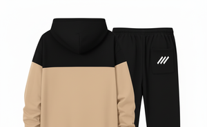 Unisex Jogger Suit | Custom Color Solid Hoodie & Pants | Anti-Bacterial Breathable Fleece Lining Winter 100% Cotton <b>Blend</b> - Product Image 4