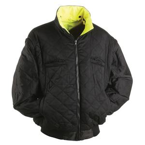 Chaqueta de Seguridad de Alta Visibilidad, Impermeable, Fluorescente Amarilla, Clase 2 Industrial, Térmica, Resistente a la Nieve, de Poliéster - Product Image 6