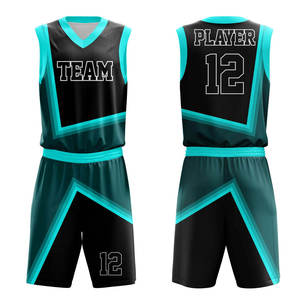 Custom Team Basketball Uniform Customized Design Uniform Wholesale Good Quality Quick Dry 100% Polyester Basketball Uniform Sets - Product Image 2