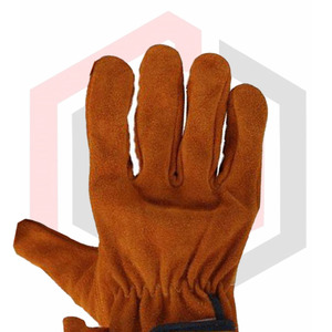 Venta al por mayor Guantes DE TRABAJO Guantes de seguridad de cuero Guantes de soldadura de cuero dividido de vaca para uso industrial - Product Image 6