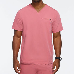 Uniformes Médicos Unisex, Conjuntos de Uniformes de Enfermería con Bolsillo, Venta al por Mayor, Conjuntos de Uniformes de Manga Corta para Hombres y Mujeres, Uniformes de Hospital, Tela de Lona - Product Image 5