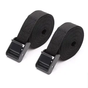 Cam Buckle Strap Polyester Luggage Strap Cargo Lashing Strap With Plastic Buckle
