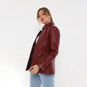 Veste en peau de mouton pour femme, élégante, pour un usage quotidien, logo personnalisé, imperméable, respirante, service OEM, facile à laver, haute qualité - Product Image 4