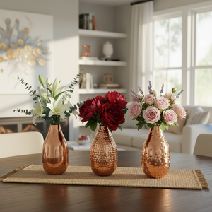 Wholesale Modern <b>Texture</b> Matte Black Stainless Steel Customized Electroplated Gold Rust Resistant Floral <b>Vases</b> for Wedding Table - Product Image 6