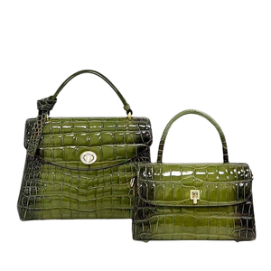 กระเป๋าหนังแท้ลายจระเข้คลาสสิกแบบใหม่ น้ำหนักเบา สำหรับผู้หญิง สายสะพายปรับได้ มีซิป เหมาะสำหรับการเดินทาง ราคาสุดฮอต - Product Image 6