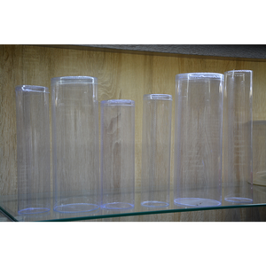 Boîte d'emballage cylindrique en PVC rigide transparent, tube en plastique transparent rond avec couvercle pour cosmétiques et bonbons - Product Image 2
