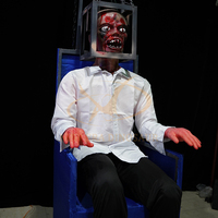 Accessoires de maison hantée, fantôme animatronique simulé, contrôle par capteur infrarouge, salle d'évasion d'horreur, centres commerciaux intérieurs, lieux publics
