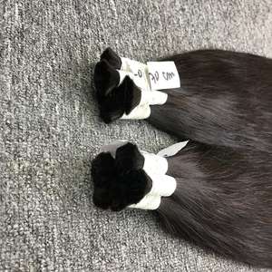 Extensiones de cabello humano Remy virgen 100% recto a granel vietnamita de alta calidad, máquina de doble trama, cutícula alineada, cabello al por mayor - Product Image 5