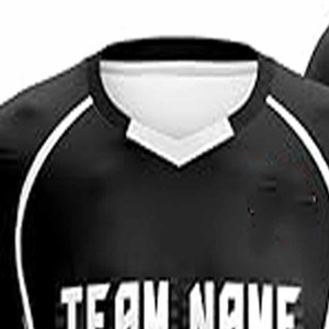 Maillots de football pour hommes personnalisés en gros, 100% coton, style décontracté, design brodé, uni, personnalisé, téléchargé par Dress Sports - Product Image 2