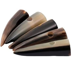 Classic Agate Style 2-Hole Duffel Coat <b>Buttons</b> Natural Horn <b>Toggle</b> with Polished Technique Decorative Natural Crafts for Coats - Product Image 2