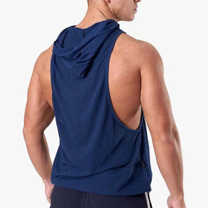 Sudadera Deportiva Personalizada de Alta Calidad, 100% Algodón, Sin Mangas, para Gimnasio y Entrenamiento, con Logotipo OEM, Diseño Sólido con Forro - Product Image 2