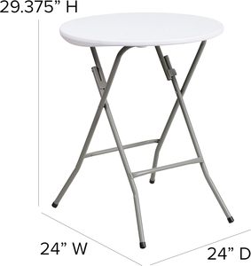 Mesa de Comedor Redonda Plegable de HDPE al por Mayor, Portátil, para Banquetes, Interior/Exterior, <span class=keywords><strong>Bistro</strong></span> - Product Image 3