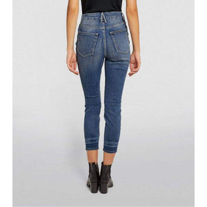 กางเกงยีนส์ทรงหลวมเอวสูงของผู้หญิงกางเกงขาบานแฟชั่น - Product Image 1