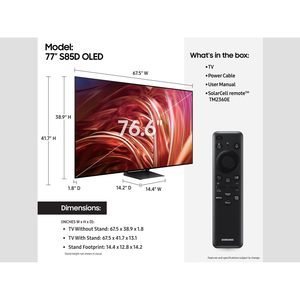 77-Inch Class 4K HDR Smart <b>TV</b> Immersive Sound Slim Design Motion Enhancement Black LED Backlight 32-inch Screen WiFi Interface - Product Image 6