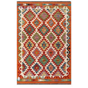 Alfombras Imaco, Alfombra Kilim de Maimana, Afganistán, 155 x 101 cm, Alfombras y Conjuntos de Alfombras - Product Image 1