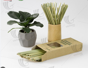 Top seller 2025 Natural Disposable Grass Straws bulk quantity <b>for</b> wholesale low price from Eco2go Vietnam - Product Image 5