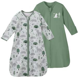 Vêtements de nuit écologiques en coton et bambou pour bébés, tricot à fermeture éclair pour l'été et l'<span class=keywords><strong>hiver</strong></span>, sacs de couchage pour bébés - Product Image 2