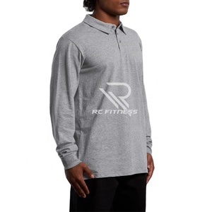 เสื้อโปโลแขนยาวผ้าโพลีเอสเตอร์ ปักโลโก้ได้ตามสั่ง สำหรับผู้ชาย เสื้อยืดโปโลเปล่า - Product Image 1