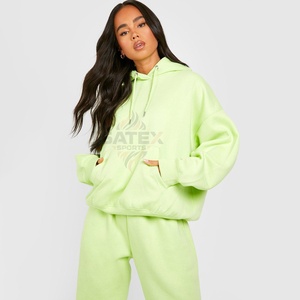 Chándal de Invierno Personalizado para Mujer, Talla Grande, con Capucha, Estilo Urbano, Informal, para Exteriores, 100% Algodón Ecológico - Product Image 1