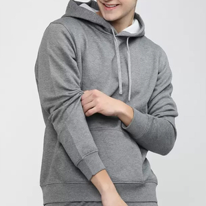 Sweat-shirt à capuche en coton pour homme, streetwear, léger, chaud, décontracté, coupe régulière, manches longues, confortable, OEM ODM, commande en gros - Product Image 1