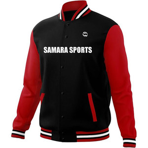 Wholesale Heat Transfer logo Design Varsity <b>Jackets</b> Custom Unisex <b>Baseball</b> <b>Jacket</b> <b>Men</b> Casual Plain Cotton Letterman Winter - Product Image 2