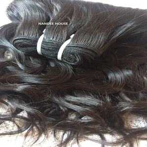 NANDEE HOUSE DHL Extensiones de Cabello Humano con Ondas Sueltas Estilo Superior, Color Natural, Doble Peso, 100% HD Lace, Doble Trama, para Máquina de Trenzado - Product Image 2