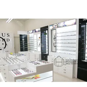 نظارات رف جدار عرض موقف خزانة أثاث البصرية Shopfitting مخزن تركيبات متجر البصرية الداخلية تصميم الديكور
