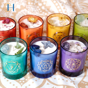 C & H Guérison Cristaux Chakra <span class=keywords><strong>Bougie</strong></span> Sets Cadeau avec Bracelet - Product Image 2