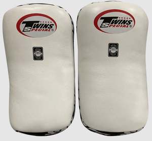 Pads thaïlandais Twins de qualité supérieure KPL10 blanc et noir pour l'entraînement, le kickboxing, le MMA et le Muay Thai - Product Image 2