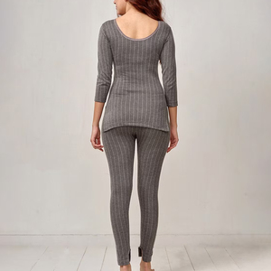 Heavy Duty Gym Workout Wear <b>Women</b> <b>Thermal</b> Suits / 100% Cotton Material Made <b>Women</b> <b>Thermal</b> Suits - Product Image 2