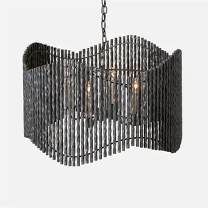 Pendentif suspendu en métal indien Design décoratif moderne pour hôtels et restaurants à domicile - Product Image 4