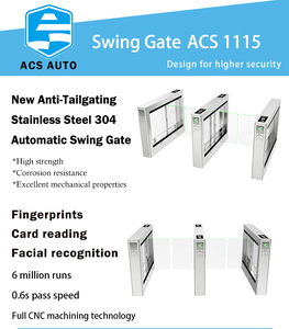 ACS tự động thông minh Swing turnstile cổng cho phòng tập thể dục & công viên Kinh Doanh-tất cả-trong-một thẻ/Mặt/mã QR Hệ thống kiểm soát truy cập - Product Image 2