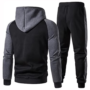 Survêtements de sport pour hommes personnalisés, fermeture éclair, jogging, entraînement, avec coupe-vent en polyester et survêtement en nylon, taille plus - Product Image 2