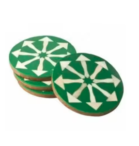 Moderne écologique 2025 nouveauté en bois et os incrustation sous-verres attrayant artisanat travail haut tendance tapis et tampons - Product Image 1