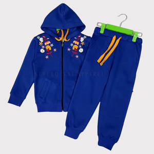 Superventas con capucha 100% algodón chándales de alta calidad bordado personalizado cintura elástica nuevo estilo sólido conjuntos transpirables - Product Image 4