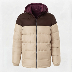 Blouson matelassé pour homme de haute qualité, couleurs unies, manches longues, fermeture éclair, coupe classique, broderie sur toile, imperméable - Product Image 6