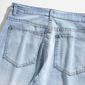 APO กางเกงยีนส์วินเทจของผู้ชายกางเกงยีนส์ขาตรงขาตรงแนวสตรีทสูงสไตล์อเมริกันทันสมัยฤดูร้อนหรูหรา - Product Image 5