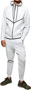 Ensemble de survêtements unisexes personnalisables avec logo imprimé, deux pièces, en molleton technique mi-lourd et respirant - Product Image 3