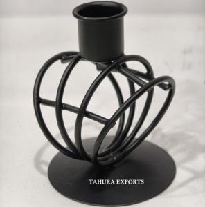 Portavelas Pequeño de Estilo Vintage 2026 con Marco de Alambre Metálico, Perfecto para Decoración del Hogar Clásica y Arreglos Elegantes - Product Image 1