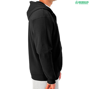 Sweat à capuche unisexe personnalisé avec fermeture éclair double sens, poches kangourou, coupe décontractée pour l'hiver, épaules tombantes, en molleton de coton French Terry, coupe classique - Product Image 3