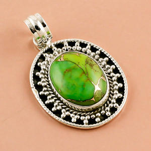 Colgante de piedras preciosas Druzy naturales de Plata de Ley 925, joyería fina de plata antigua, exportador de colgantes y dijes - Product Image 2