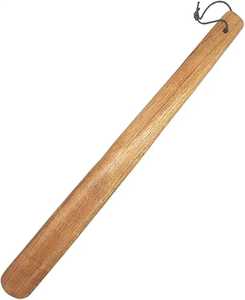Cuerno de zapato de madera de mango largo para hombres y mujeres para ponerse zapatos Hecho EN LA India - Product Image 1
