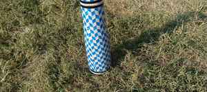 Bouteille d'eau en acier satiné artisanal de qualité supérieure, motif arabe en nacre, thermos tendance et élégant - Product Image 2