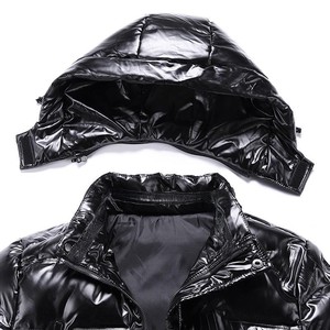 Personnalisé Hiver Hommes de Haute Qualité Toile Imperméable Respirant Écologique Réversible Doudoune À Capuche Épaisse De Luxe - Product Image 5