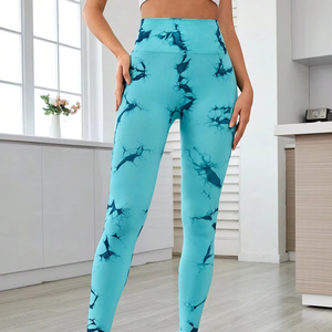 Legging personnalisé de vêtements de sport pour femmes, pantalons de sport de yoga extensibles et respirants - Product Image 4