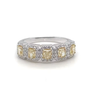 14kt แหวนเพชรแท้สีทองพร้อมแล็บสำหรับปลูกในแล็บแหวนเพชรแท้ธรรมชาติแฟนซีแหวนรองเพชรแท้พร้อมเครื่องประดับแฟชั่น1.10tcw - Product Image 6