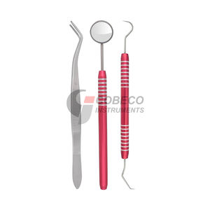 Kit de Estudiante de Odontología, Juego de 3 Piezas de Instrumentos de Aprendizaje de Acero Inoxidable para Prácticas de Examen Oral, Entrenamiento Educativo - Product Image 3