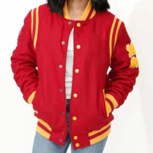 Vente en gros Veste universitaire de baseball XL de haute qualité pour femmes avec design personnalisé et logo Vestes universitaire hiver automne - Product Image 2