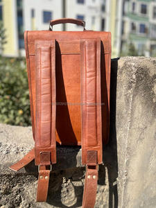 Handmade Real <b>Leather</b> Backpack Vintage Brown <b>Leather</b> <b>Rucksack</b> <b>Laptop</b> Bags Unisex - Product Image 5